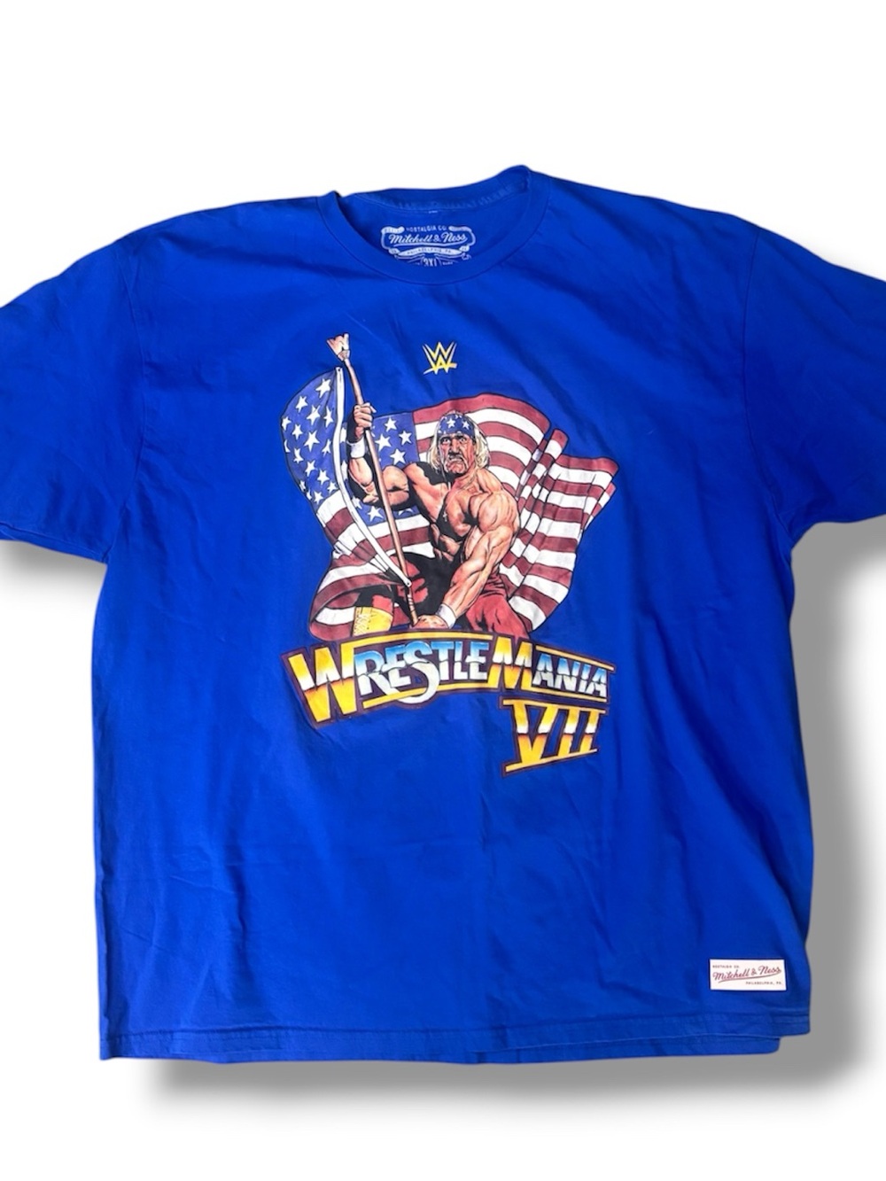 Mitchell & Ness Royal Blue Wrestlemania Graphic Tee